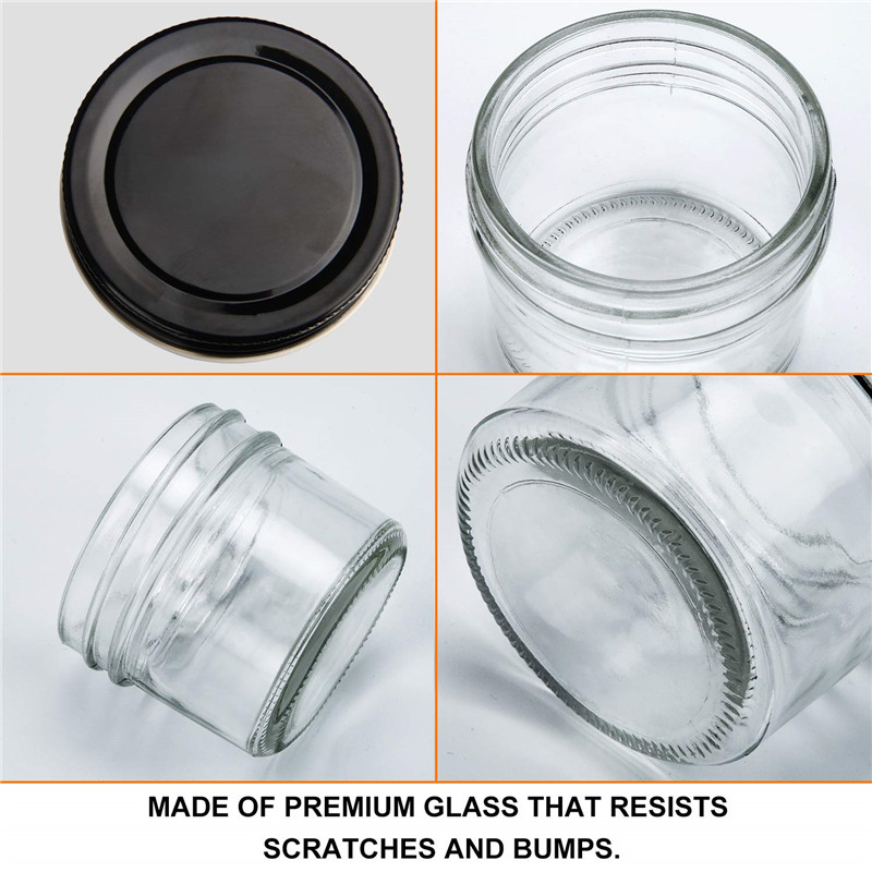 Shangrun 4oz Glass Jars With Lids 3