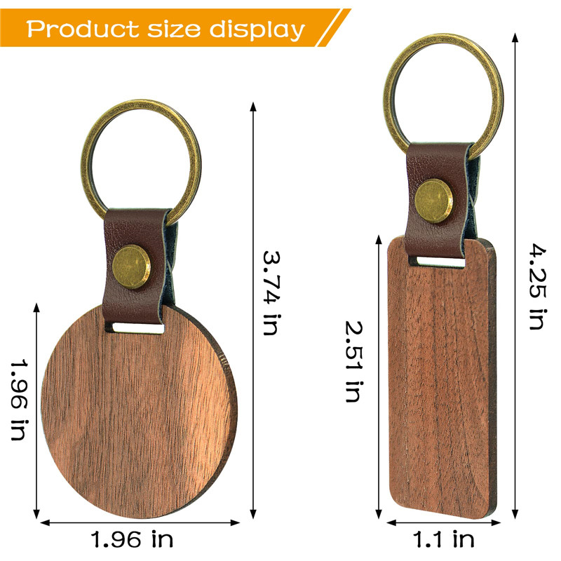 Shangrun Wood Keychain Blanks 6